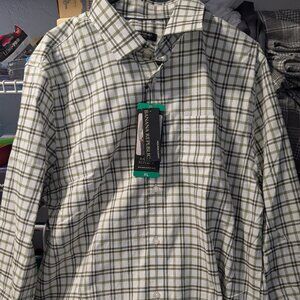 XL Men’s Banana Republic Green Non Iron Slim Fit Long Sleeve Button Down Shirt